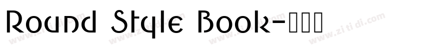 Round Style Book字体转换